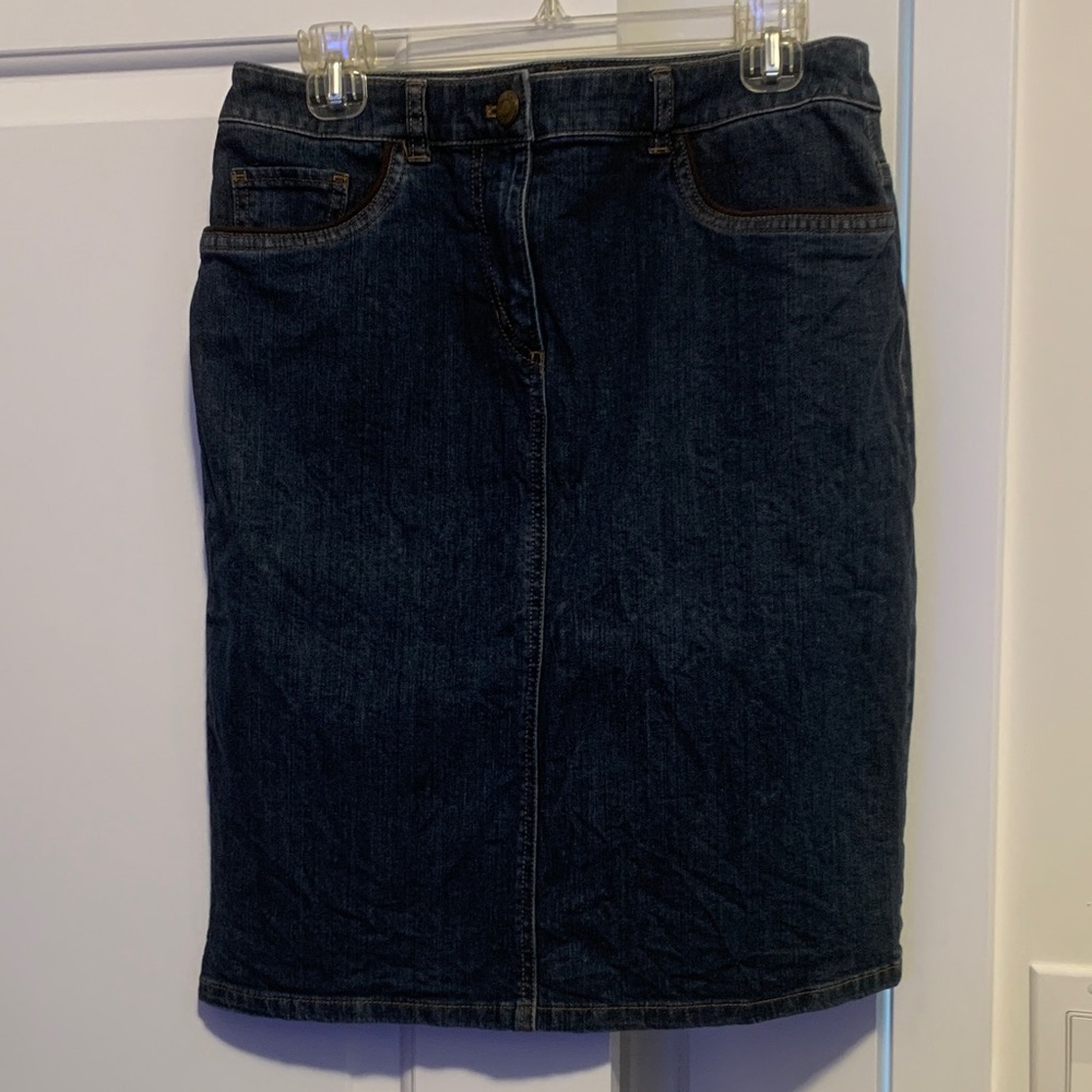 Jones New York Dark Blue Pencil Skirt